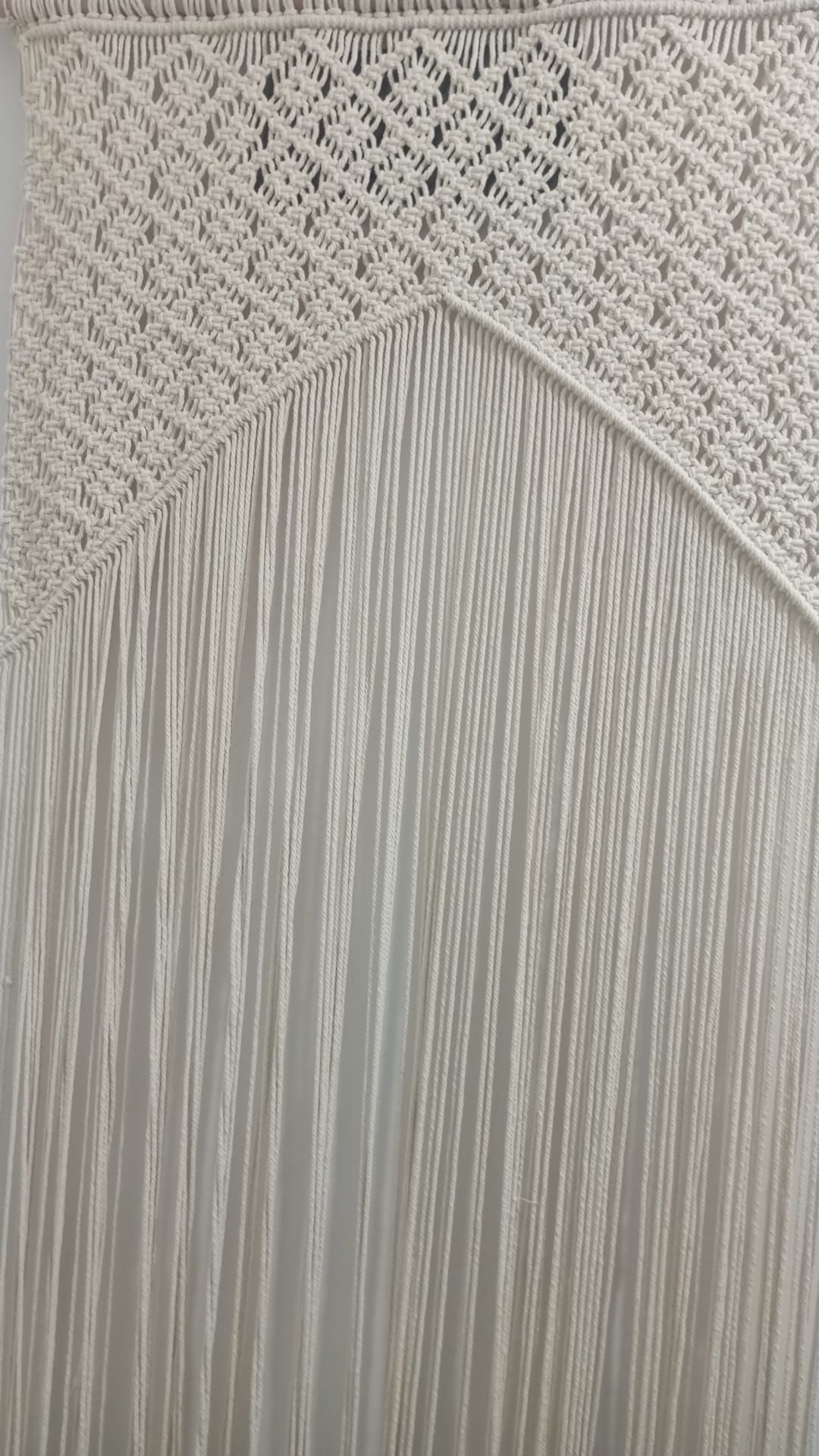 100 x 200 Makrome Tül Perde Rustik Ağaç Hediye Makrome Kapı Süsü Kapı Sinekliği Dekoratif Süsü