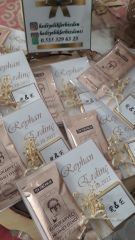 10 Adet Hediyelik Poşette Tek İçimlik Mehmet Efendi Türk Kahvesi & Çikolata Beyaz