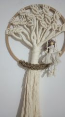 Hediyeliklerbizden  Yeni Yıl Hediyesi  Makrome Hayat Ağacı Düş Kapanı  Soy Ağacı(Kopya)(Kopya)(Kopya)