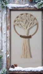 Hediyeliklerbizden  Yeni Yıl Hediyesi  Makrome Hayat Ağacı Düş Kapanı  Soy Ağacı(Kopya)(Kopya)(Kopya)