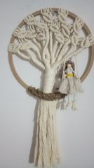 Hediyeliklerbizden  Yeni Yıl Hediyesi  Makrome Hayat Ağacı Düş Kapanı  Soy Ağacı(Kopya)(Kopya)(Kopya)