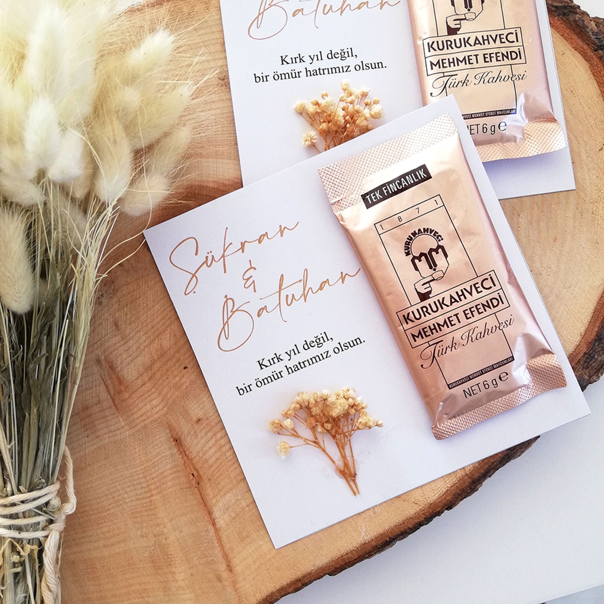 10 Adet Hediyelik Poşette Tek İçimlik Mehmet Efendi Türk Kahvesi
