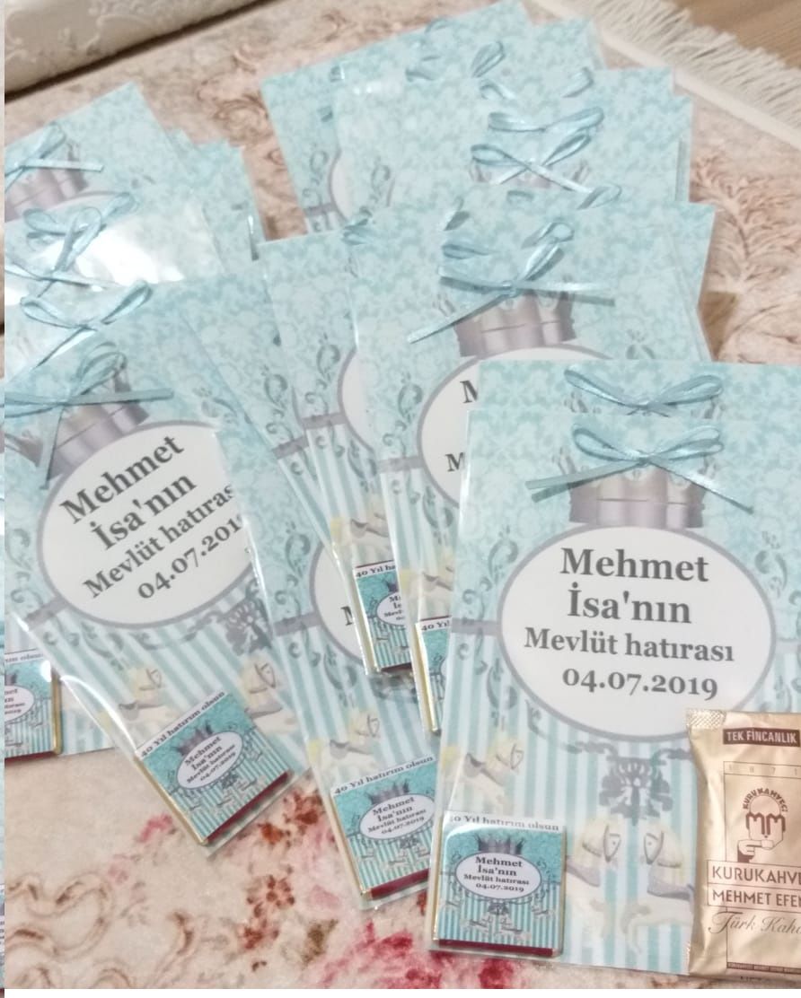 10 Adet Hediyelik Poşette Tek İçimlik Mehmet Efendi Türk Kahvesi KREM