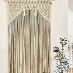 Makrome kapı süsü kapı sinekliği dekoratif süs 100 x 200 cm