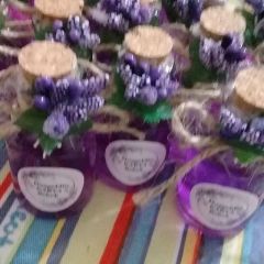 20 Adet Dantelli 50 cc  Cam Şişede Mantar Kapaklı Kolanya Beyaz