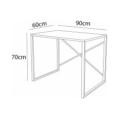 Bella Metal Çalışma Masası - Cordoba