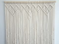 Rustşk Ağaç Hediye Makrome Kapı Süsü Kapı Sinekliği Dekoratif Süs 100 x 200 cm