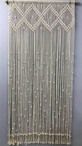Rustşk Ağaç Hediye Makrome Kapı Süsü Kapı Sinekliği Dekoratif Süs 100 x 200 cm