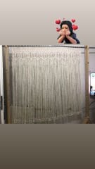 Makrome Tül Perde Rustik Ağaç Hediye Makrome Kapı Süsü Kapı Sinekliği Dekoratif Süs 150 x 150 cm