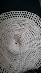 Makrome Şemsiye Pamuk İp den  Elde  Yapım  150 cm Çapında Bahçe, Havuz, Veranda Otel Ve Plaj Şemsiyesi Makrome Saçaklı Şemsiye (ayak Hariç ) Makrome yuvarlak şemsiye