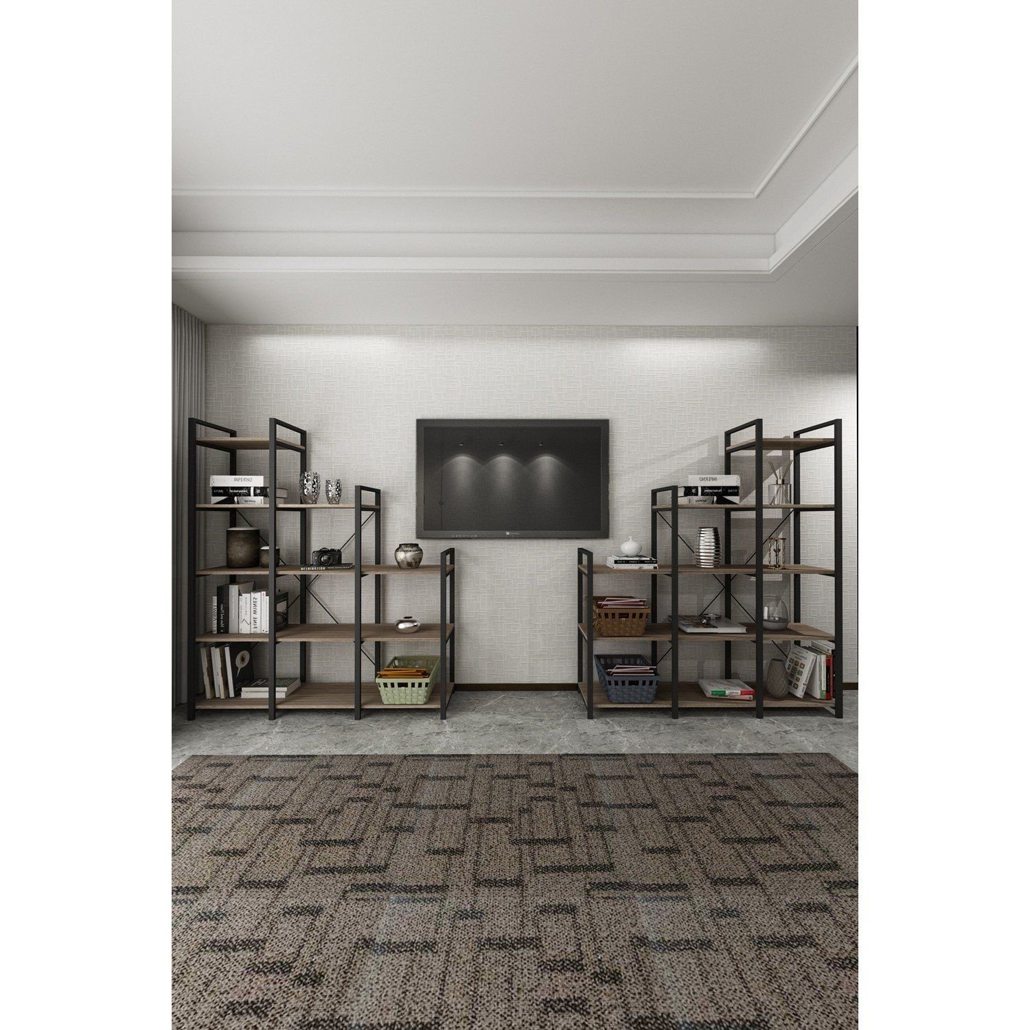 Fulya 2 Li Merdiven Kitaplık Cordoba