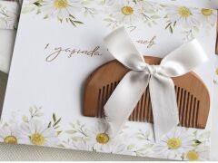 Hediyeliklerbizden Jelatin Poşett 10 Adet  Ağaç   Tarak  Nikah Şekeri  Söz Nişan Hediyeliği  Kına Nikah Doğum Günü Hediyelik(Kopya)(Kopya)