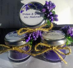 20 Adet 28 cc  Cam Şişede Mantar Kapaklı Deniz Kabuklu Jel Mum Beyaz