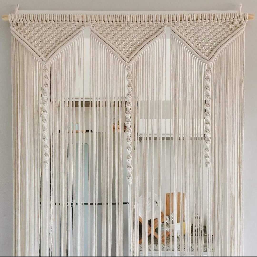Makrome Kapı Perdesi sineklik Dekor luk 90 x 200
