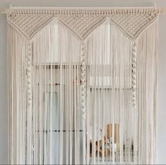 Makrome Kapı Perdesi sineklik Dekor luk 90 x 200