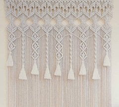 Makrome Kapı Perdesi sineklik Dekor luk 90 x 200