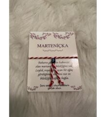 10 Adet Kartlı jelatin poşette  Marteniçka Kırmızı Beyaz Şans Bilekliği - Mart Ipi Dilek Bilekliği - Nazar 8 Mart Kadınlar Günü Hediyesi(Kopya)