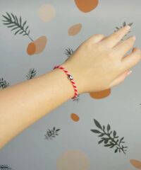 10 Adet Kartlı jelatin poşette  Marteniçka Kırmızı Beyaz Şans Bilekliği - Mart Ipi Dilek Bilekliği - Nazar 8 Mart Kadınlar Günü Hediyesi(Kopya)