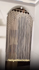 Hediyeliklerbizden En 100 Boy 200 cm  Sarmaşık Model Makrome Kapı Perdesi