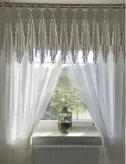 Makrome Kapı Perdesi  Cam Perdesi 100 x 50 cm Güneşlik 100 x 200 cm dir