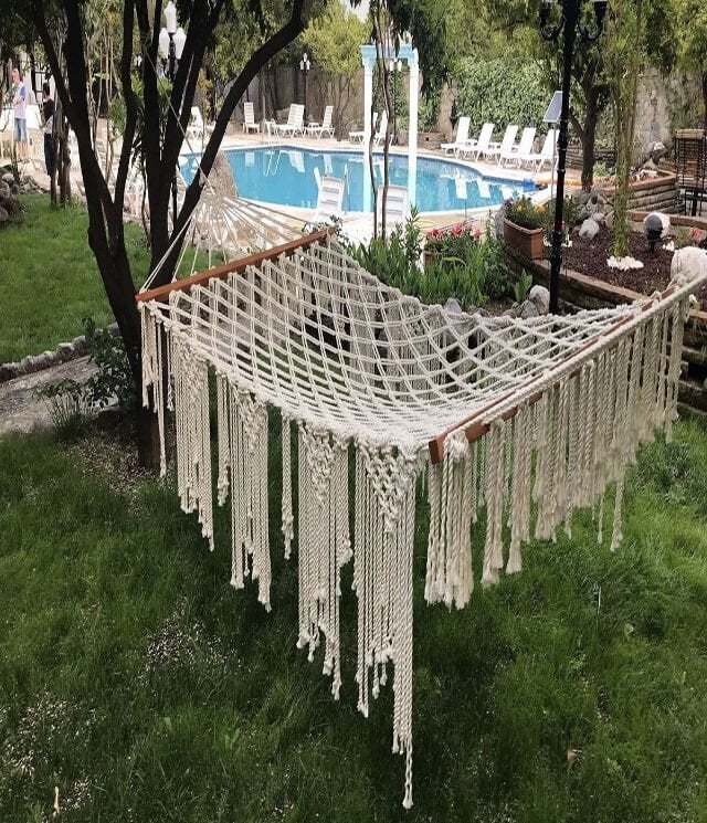 Hediyeliklerbizden Makrome Hamak 120 kg taşır