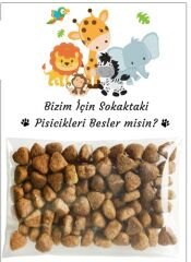 10 Adet Hediyelik Kedi & Köpek  Mamalarını Sokak Hayvanları Mama Hediye Paketi