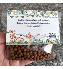 10 Adet Hediyelik Kedi & Köpek  Mamalarını Sokak Hayvanları Mama Hediye Paketi