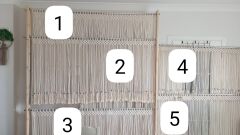Boncuklu Makrome Perde İstenilen Ölçüde Hazırlanır