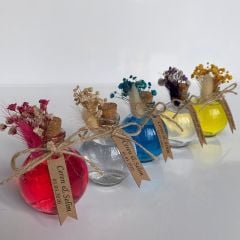 40 ML Top Cam Şişede Hediyelik Söz Nişan Nikah Şekeri Esanslı Oda kokusu Şişesi  Hediyelikleri