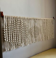En 150 Boy 100  Makrome Burgu Baza Yatak Başı İstenilen Ölçü de Hazırlanır
