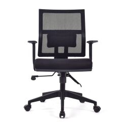 Riva Siyah Fileli Ofis Çalışma Koltuğu