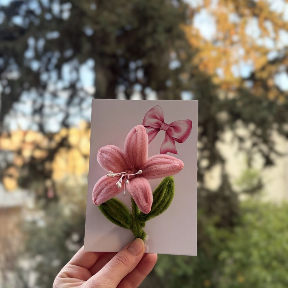 Jelatin Polette Kartlı Sevdiklerinize solmayan çiçek kadife çiçek hediye etmek istemisiniz Şönil Çiçek(Kopya)