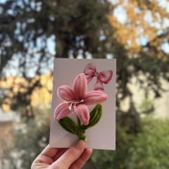 Jelatin Polette Kartlı Sevdiklerinize solmayan çiçek kadife çiçek hediye etmek istemisiniz Şönil Çiçek(Kopya)