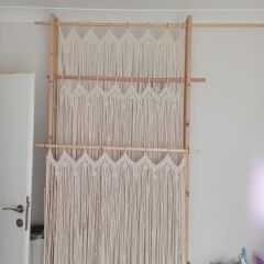Makrome kapı cam perdesi en 100 boy 200 cm(Kopya)