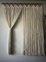Makrome kapı cam perdesi en 100 boy 200 cm(Kopya)